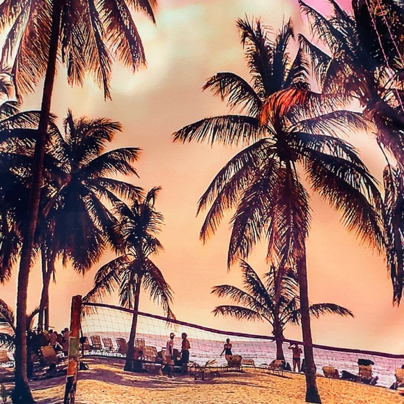 HAPPY HOUR New-With-Tags MAGIC SUNSET Hawaiian BEACH Print SWIM TRUNKS XL - Picture 6 of 11